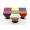 Manhattan Comfort Diamond Swivel Ottoman Set of 7  in Multi Colors of Blue, Red, Purple, Green, Orange, Tan & Yellow 7-OT002 - alternate 4